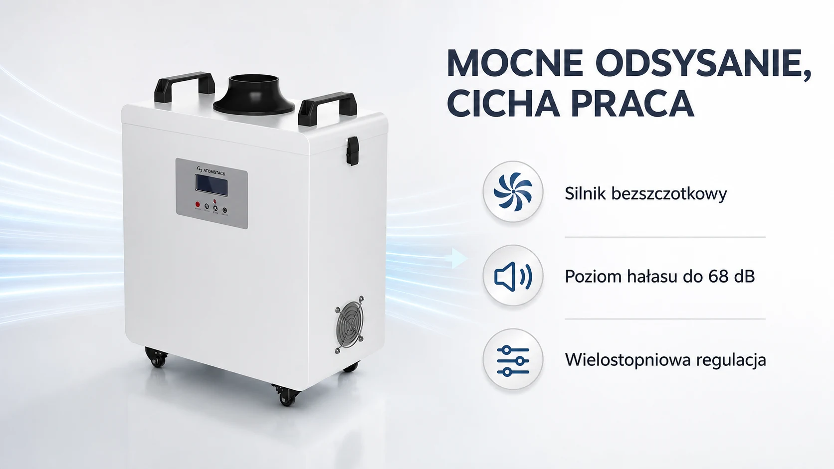 Regulowana wydajność i szybka wymiana filtra