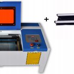Mașină de gravat cu laser CO₂ 40W, 35×24 cm, K40 + Air Assist + Red Point + axă rotativă