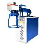 Mașină portabilă de marcat cu laser FIBER 30W + axă rotativă + EZCAD