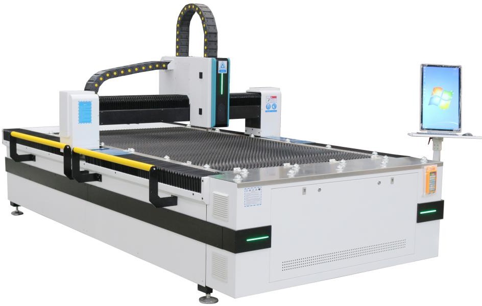 Mașină de tăiat cu laser FIBER 1500 W 130 x 250 cm z akcesoriami