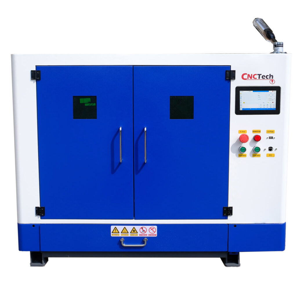 Mașină compactă de tăiat cu laser FIBER 1500 W 60 x 40 cm cu masă de trecere